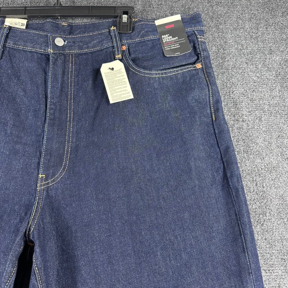 Levi's 568 Jeans Mens 42x30 Loose Straight Leg Denim 100% Cotton NWT
